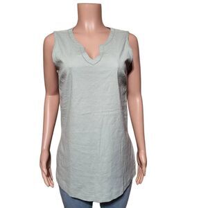 Pulp Women SeaFoam sleeveless tunic blouse size M